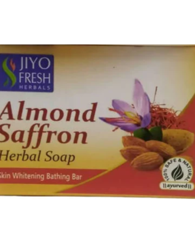 JIYO FRESH ALMOND SAFFRON HERBAL SOAP 100 GM