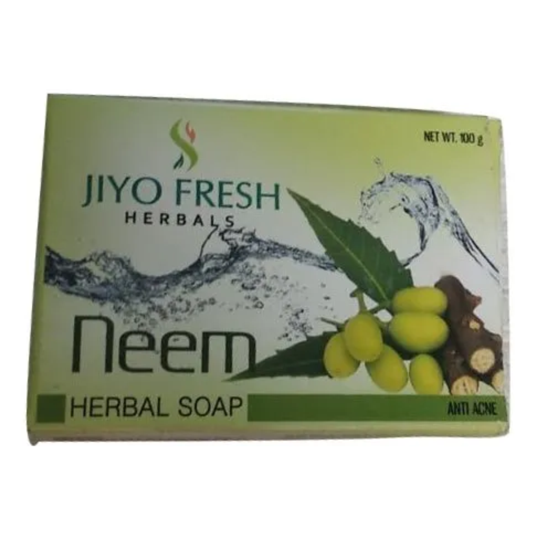 JIYO FRESH NEEM HERBAL SOAP 100 GM