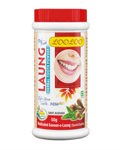 LooLoo Herbal Medicated Tooth Powder Laung (Clove)