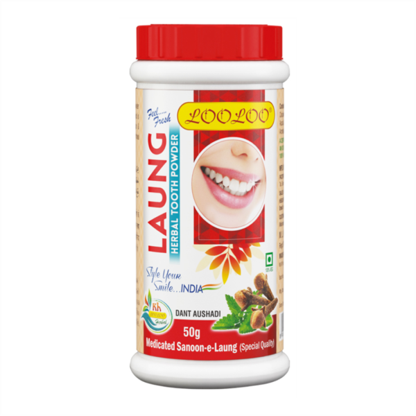 LooLoo Herbal Medicated Tooth Powder Laung (Clove)