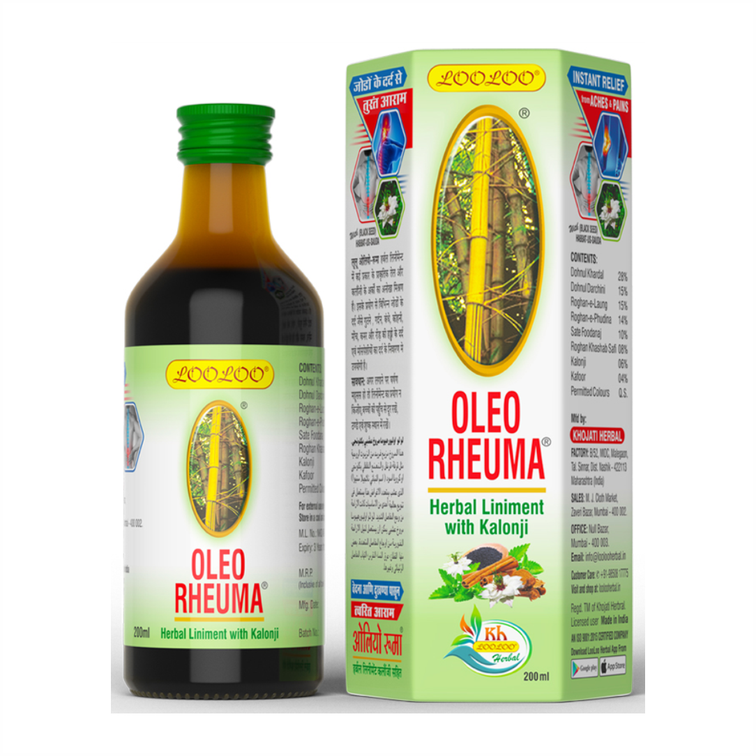 LooLoo Oleo Rheuma Herbal Liniment with Kalonji